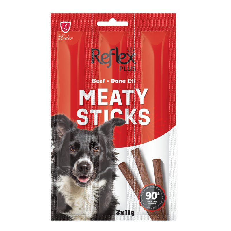 REFLEX PLUS 3'LÜ STİCK KÖPEK BİFTEKLİ